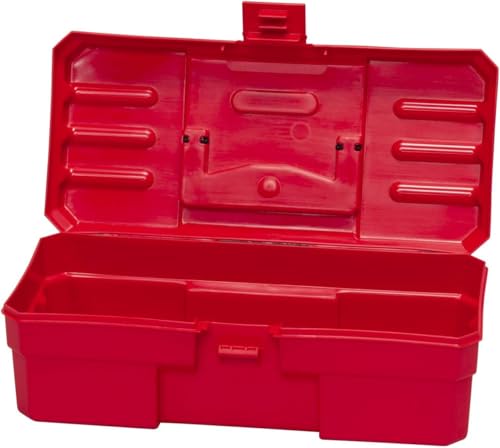Akro-Mils 12-Inch ProBox Plastic Toolbox for Tools, Hobby or Craft Storage Toolbox, Model 09912, (12-Inch x 5-1/2-Inch x 4-Inch), Red - size: 1 Pack