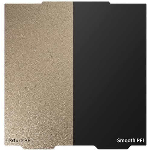 Upgraded 365x365 Prusa XL Build Plate Smooth & Texture 100% Imported Thicker PEI Sheet Heatedbed, Double Sided Springs Steel High Temperature Magnetic Printed Bed for Prusa XL 3D Printer. - size: 365x365mm