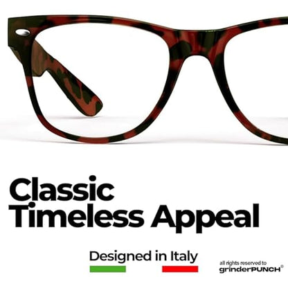 grinderPUNCH Reading Glasses for Men Readers High Power Strong 1.0 to 6.0 - color: 3 Pack Tortoise
