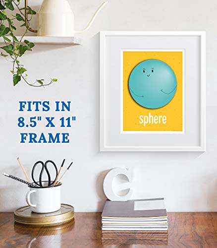 Carson Dellosa 14-Piece Basic Shapes Early Learning Posters - style: Shapes