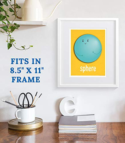 Carson Dellosa 14-Piece Basic Shapes Early Learning Posters - style: Shapes