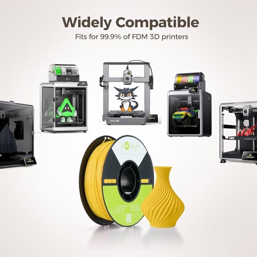 Soleyin PETG Filament 1.75mm 2KG, Black 3D Printer Filament, Neatly Wound Strong Toughness, Smooth Glossy Finish, Dimensional Accuracy +/- 0.02mm, Fit Most FDM Printers - color: Black+black, size: Petg