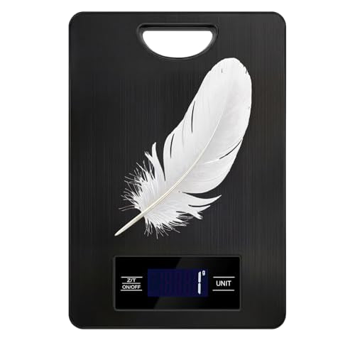 Food Scale, Digital Kitchen Scale with Hanging Loop, 11lb Baking Scale - color: Black