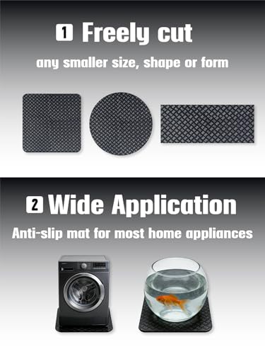 3D Printer Mat 23.6''x23.6'', High-Rebound Silicone Anti Vibration Pad, Non-Slip Damping Mat for 3D Printer/CNC/Laser Engraver, Noise Reduction, Stop Drifting, Fits Most Vibration Machines