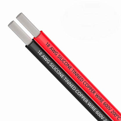 TUOFENG 18 AWG Silicone Electrical Wire 30 Feet - size: 18 AWG 2 Parallel Wire 15ft