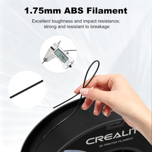 Creality ABS Filament 1.75mm, 3D Printer Filament, 4kg Spool, Black & White - color: Abs Black & White