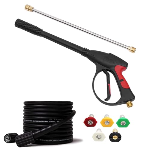4000PSI Pressure Washer Gun and Hose Kit with Wand and 5 Nozzles