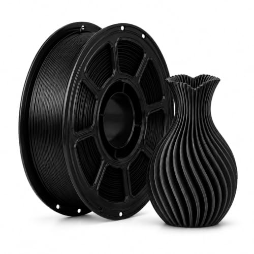 PLA 3D Printer Filament 1.75mm, 1kg, Neatly Wound, Black - color: Black