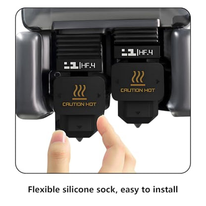 5PCS Silicone Socks for H2D Hotend, Heating Block Nozzle Protect Silicone Cover 3D Printer Parts Accessories for Bambu Lab H2D, High Temperature Resistance & Durable Silicion Sleeve - style: Silicone Socks (5PCS）