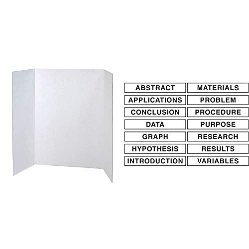 Pacon Presentation Boards (48" x 36") and Self-Adhesive Science Subtitles