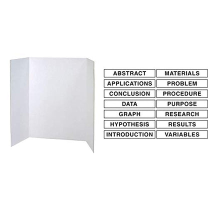 Pacon Presentation Boards (48" x 36") and Self-Adhesive Science Subtitles