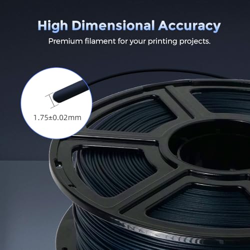 FLASHFORGE Carbon Fiber PETG Filament 1.75mm, Carbon Fiber PETG 3D Printer Filament, 1KG Spool Dimensional Accuracy +/- 0.02mm, Lightweight & Heat-Resistant & Moisture Free (PETG-CF Midnight Blue) - color: Blue, size: PETG CF