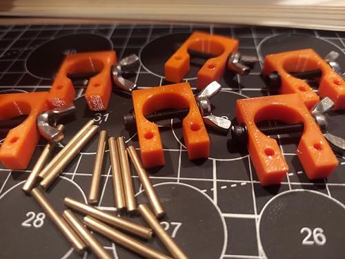 Generic Hull Clamp Set For Model Ship Building (Red), HPC1bl - color: Red