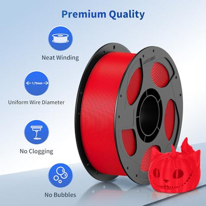ANYCUBIC 3D Printer Filament PLA Bundle 2KG, Blue+Red - color: 2*1kg Pla (Blue & Red)