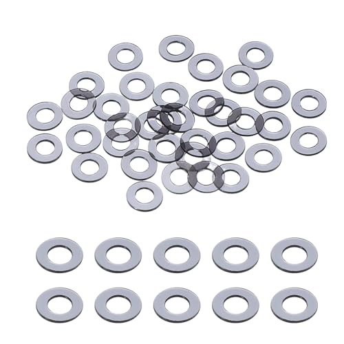uxcell 30 Pcs M2.5 PVC Flat Washers 2.5mm ID 5mm OD 0.5mm Thick Plain Washer Grommets Plastic Sheet Gasket Fastener Sealing Spacer Gasket Ring Water Hose Washers, Clear Black - size: 2.5mm x 5mm x 0.5mm