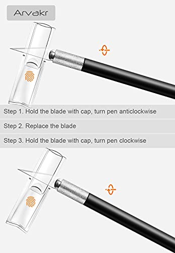 Craft Hobby Knife, Exacto Knife, 2 Knives and 60 Blades with a Bag, Precision Cutter Knife for Cutting Carving Scrapbooking Stencil, Black with Bag - color: Black With Bag