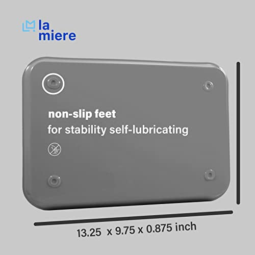LA MIERE 1Pcs Autoclavable Dental Procedure Tray Lockable Set up Flat Trays Size B (Ritter),Plastic Instrument B-Lok Flat Trays, 13.25 x 9.75X 0.875 Inches (1, Loyal Gray) - color: Loyal Gray, size: 1