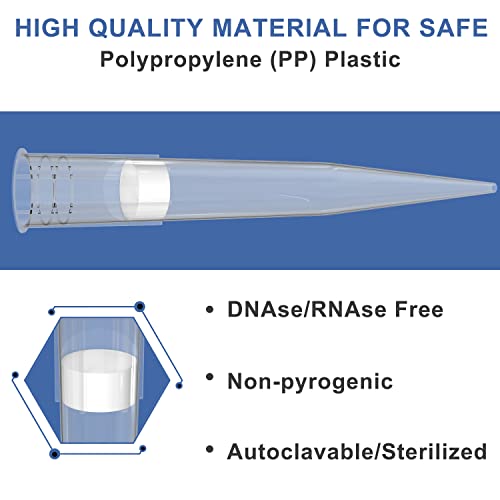 ONiLAB 1000µL Universal Pipette Tips, 96 Tips/Rack, DNase/RNase Free - size: 1000ul