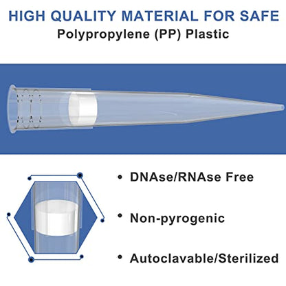 ONiLAB 1000µL Universal Pipette Tips, 96 Tips/Rack, DNase/RNase Free - size: 1000ul