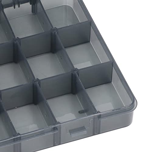 Small Parts Organizer 18 Grids Transparent