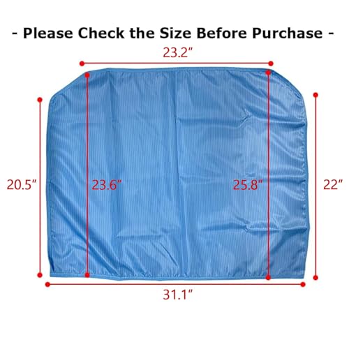 Microscope Dust Cover Compatible with 3.5X-180X, 3.5X-90X, SW-3T24Z - Lab lensmeter Instruments Accessories, ESD Material, 31.1"x23.2"x20.5" - color: Blue-31.1"x23.2"x20.5"