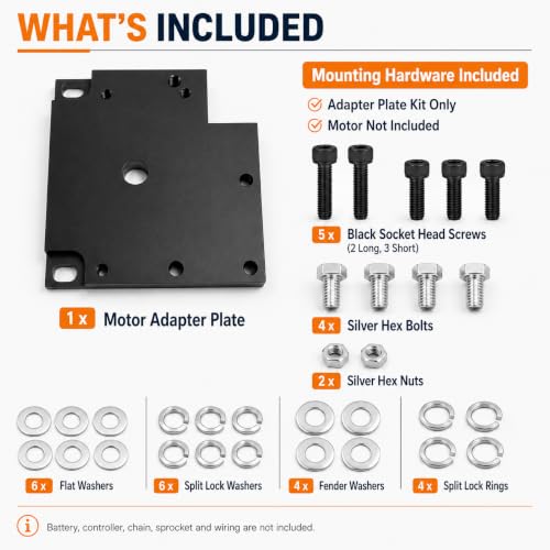 Upgraded Motor Adapter Plate Compatible with Razor MX350 / MX450/ RSF350 / Pocket Mod Gen 1, Fits MY1020 48V 1000W Motor Conversion Bracket Kit