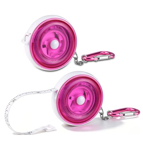 WORKPRO Soft Tape Measure, 60" Retractable Body Measuring Tape, Pink 2-Pack - color: Pink