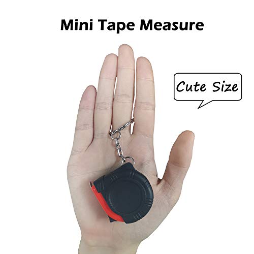 1m/3ft Retractable Kids Tape Measure Mini Keychain Metric/Inch Measuring Tape Portable Tape Ruler with Stable Slide Lock for Body Measuring(6 Pack) - size: 1 m (6 Pack)