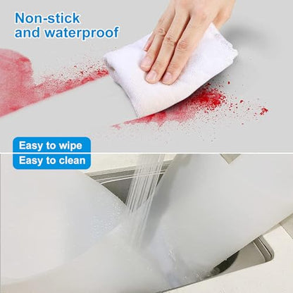 AECHY Silicone Mat for Kitchen Counter, 27.5" x 16.5" x 0.08", Translucent - color: Translucent, size: 27.5" x 16.5"