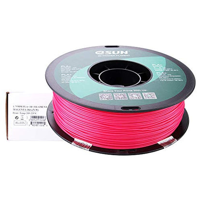 eSUN PLA PRO (PLA+) 3D Printer Filament, Dimensional Accuracy +/- 0.03 mm, 1kg Spool, 1.75mm, Magenta - color: Magenta