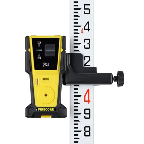Firecore 9-Foot Aluminum Grade Rod – 10ths, Dual Sided 3-Section Telescopic Survey Rod - size: 9FT - 10ths