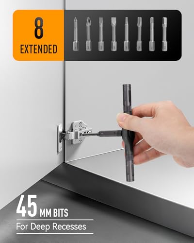 KELIN 43 IN 1 Magnetic Ratchet Screwdriver Set with Detachable T Handle - color: Orange, size: 43 PCS