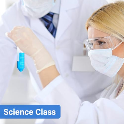 600 Pcs Plastic Centrifuge Test Tubes with Screw Caps, Blue - color: Blue