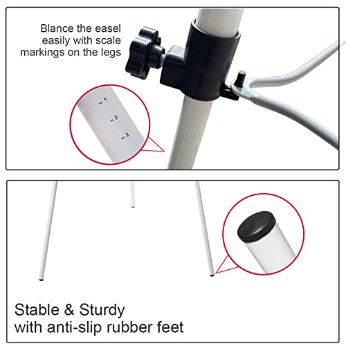 Maxtek Easel Whiteboard 36 x 24 in, Stand Tripod with Height Adjustable