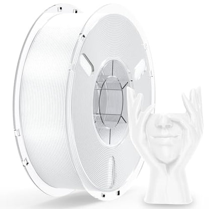 RAMBERY White PLA Plus 3D Printer Filament 1.75mm 1kg - color: Pla+ White, size: 1KG