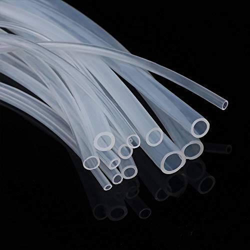 1/8" ID Silicone Tubing, Food Grade 1/8" ID x 3/16" OD 32.8 Feet Length Pure Silicone Hoses High Temp for Home Brewing Winemaking - size: 1/8"ID x 3/16"OD, style: 32.8 Feet Length
