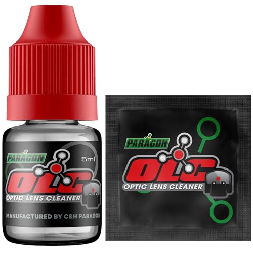 C+H Paragon OLC Optic Lens Cleaner – for Gun Sights, Optic Lens, Night Vision, and Scopes - style: Optic Cleaner + Wipes 10pk