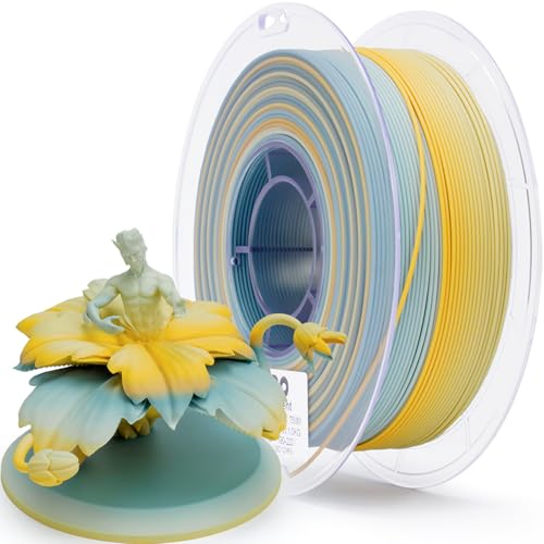 ZIRO PLA Filament 1KG, Matte Rainbow Fast Color Change PLA, Fall Frost - color: Fall Frost (Matte)