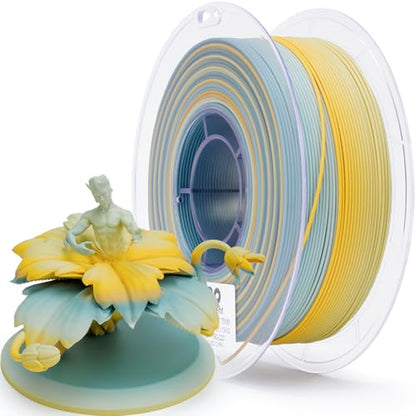 ZIRO PLA Filament 1KG, Matte Rainbow Fast Color Change PLA, Fall Frost - color: Fall Frost (Matte)