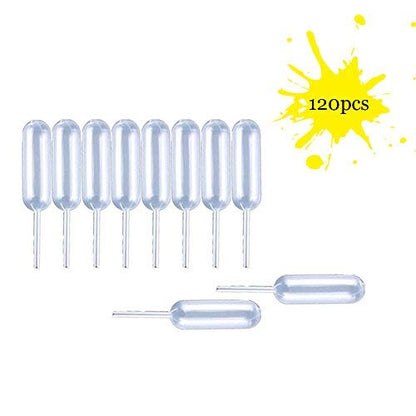 moveland Cupcakes Pipettes 120PCS 4ml Plastic Squeeze Syringes for Cupcakes