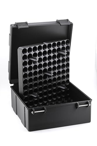 200-Slot 3 ml Vial Case| Clinic & Jumbo Bulk Storage| Organizer for GLP-1, Peptides, Research - color: RGB Metallic