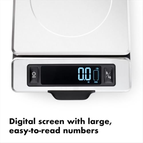 OXO Good Grips 11 Pound Stainless Steel Food Scale with Pull-Out Display - size: 1.2
