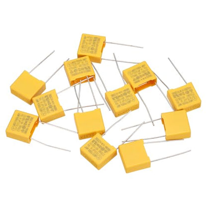 PATIKIL Safety Capacitors 12Pack 0.15uF AC 275V 10mm Pin Pitch 13x12x6mm - size: 10mm Pin Pitch, style: 0.15uF