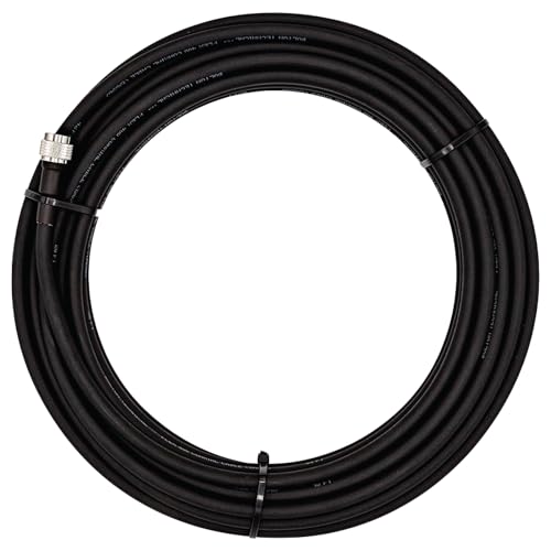 Bolton400 Coaxial Cable 50ft Black, N Male to N Male - LMR®400 Equivalent - size: 50ft Black N-Male to N-Male