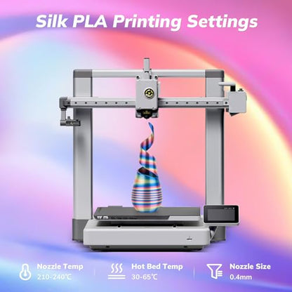 AMOLEN Silk PLA 3D Printer Filament, Shiny Multicolor Rainbow PLA Filament 1.75mm, Fast Color Change PLA 3D Printing Filament for Most FDM 3D Printer, 1kg (2.2lbs), Blue Pink Gold - color: Blue/Pink/Gold
