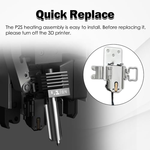 P2S Hotend Heating Assembly Kit High Temperature Resistant Quick Replace - size: 1 PCS