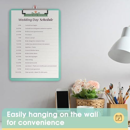 Plastic Clipboards, Teal 8.5x11 Clip Board - color: Teal