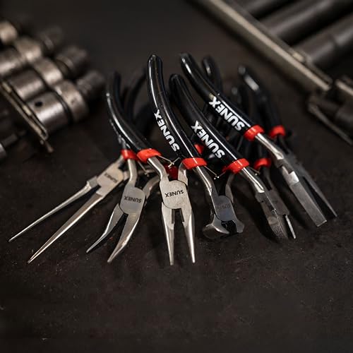 Sunex Tools - 6 PIECE MINI PLIERS SET IN STORAGE TRAY