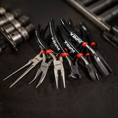 Sunex Tools - 6 PIECE MINI PLIERS SET IN STORAGE TRAY