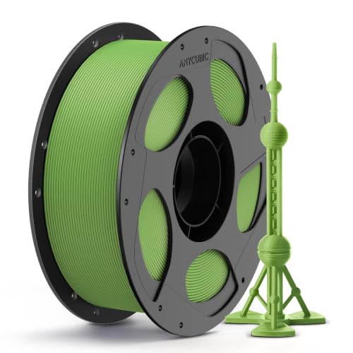 ANYCUBIC PLA Plus (PLA+), 3D Printer Filament 1.75mm, High Toughness 3D Printing Filament, Dimensional Accuracy +/- 0.02mm, Print with Most FDM 3D Printers, 1KG Reusable Spool, Spring Leaf - color: 1kg Pla+ Spring Leaf